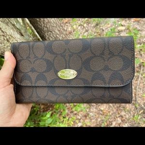 Authentic monogram Coach wallet